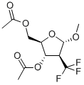 Methyl-2-deoxy-2-(trifluoromethyl)-alpha-D-arabinofuranoside diacetate Structure