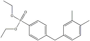 3,4-二甲基二苯甲基磷酸二乙酯, 159946-82-4, 结构式