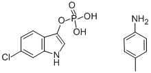 6-CHLORO-3-INDOLYL PHOSPHATE P-TOLUIDINE SALT Struktur