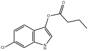丁酸(6-氯-3-吲哚)酯,159954-34-4,结构式