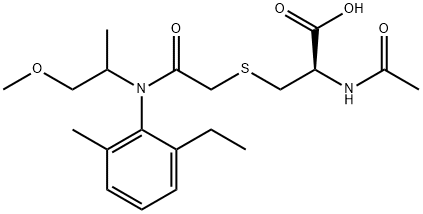 异丙甲草胺 结构式