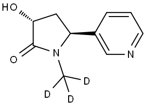 TRANS-3'-HYDROXYCOTININE, METHYL-D3 Structure
