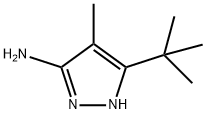 1H-Pyrazol-3-amine,  5-(1,1-dimethylethyl)-4-methyl- Structure