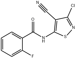 159978-08-2 N-(3-chloro-4-cyano-5-isothiazolyl)-2-fluorobenzenecarboxamide