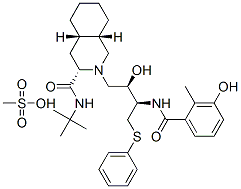 メシル酸ネルフィナビル 化学構造式