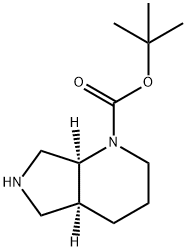 tert-butyl octahydropyrrolo[3.4-b]pyridine-1-carboxylate Struktur