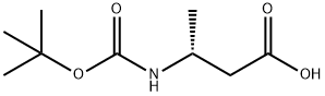 (R)-N-BOC-3-アミノ酪酸 化学構造式
