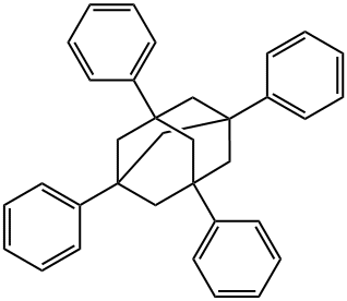 1,3,5,7-テトラフェニルアダマンタン 化学構造式