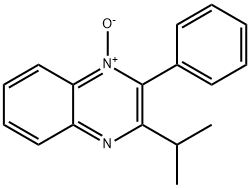 2-イソプロピル-3-フェニルキノキサリン4-オキシド 化学構造式