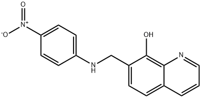 7-((4-NITROPHENYLAMINO)METHYL)QUINOLIN-8-OL 化学構造式