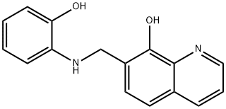 7-((2-HYDROXYPHENYLAMINO)METHYL)QUINOLIN-8-OL Structure