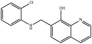 7-((2-CHLOROPHENYLAMINO)METHYL)QUINOLIN-8-OL Structure