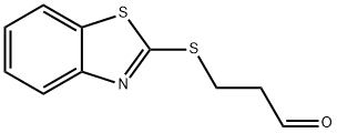 Propanal, 3-(2-benzothiazolylthio)- (9CI) Structure