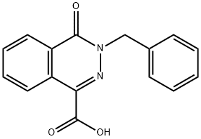 3-苄基-4-氧代-3,4-二氢酞嗪-1-羧酸, 16015-49-9, 结构式