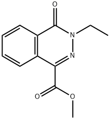 3-ETHYL-4-OXO-3,4-DIHYDRO-PHTHALAZINE-1-CARBOXYLIC ACID METHYL ESTER 化学構造式