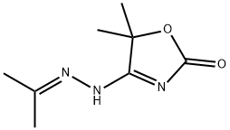 2,4-Oxazolidinedione,5,5-dimethyl-,4-[(1-methylethylidene)hydrazone](9CI) Struktur