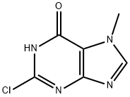 2-CHLORO-6-HYDROXY-7-METHYLPURINE Structure