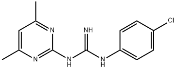 N-(4-CHLOROPHENYL)-N-(4,6-DIMETHYLPYRIMIDIN-2-YL)GUANIDINE Struktur