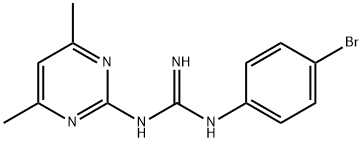 N-(4-溴苯基)-3-(4,6-二甲基-2-嘧啶基)胍,16018-66-9,结构式