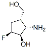 Cyclopentanemethanol, 2-amino-4-fluoro-3-hydroxy-, [1S-(1alpha,2alpha,3beta,4beta)]- (9CI) 化学構造式