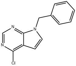 7-BENZYL-4-CHLORO-7H-PYRROLO[2,3-D] PYRIMIDINE Struktur