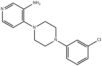 1-(3-Amino-4-pyridyl)-4-(m-chlorophenyl)piperazine|