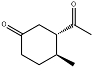 Cyclohexanone, 3-acetyl-4-methyl-, trans- (9CI) Structure