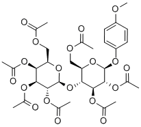 Gal[2346Ac]β(1-4)Glc[236Ac]-β-MP 化学構造式