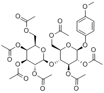 GAL[2346AC]Β(1-4)GLC[236AC]-Β-MP, 160227-12-3, 结构式