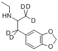 (+/-)-3,4-METHYLENEDIOXYETHYLAMPHETAMINE-D5 Structure