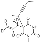METHOHEXITAL-D5 化学構造式