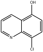 8-氯-5-喹啉醇, 16026-85-0, 结构式
