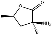 2(3H)-Furanone,3-aminodihydro-3,5-dimethyl-,(3S-trans)-(9CI) Structure