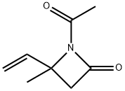 2-Azetidinone, 1-acetyl-4-ethenyl-4-methyl- (9CI) Structure