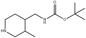 TERT-BUTYL ((3-METHYLPIPERIDIN-4-YL)METHYL)CARBAMATE, 1602995-90-3, 结构式