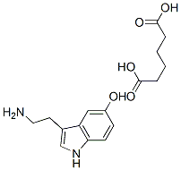 3-(2-氨基乙基)-5-羟基吲哚 结构式