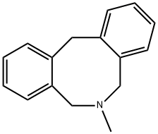 6-Methyl-5,6,7,12-tetrahydrodibenz[c,f]azocine Struktur