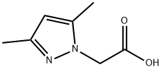(3,5-二甲基吡唑-1-基)乙酸,16034-49-4,结构式