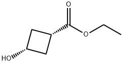 CIS-3-ヒドロキシシクロブタンカルボン酸エチル 化学構造式