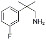 2-(3-Fluoro-phenyl)-2-methyl-propylamine,160358-04-3,结构式