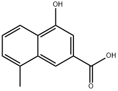 2-Naphthalenecarboxylic acid, 4-hydroxy-8-Methyl- Struktur