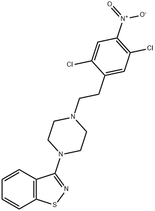 3-[4-[2-(2,5-Dichloro-4-nitrophenyl)ethyl]-1-piperazinyl]-1,2-benzisothiazole
