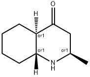 (2R*,4AR*,8AR*)-2-メチルオクタヒドロ-4(1H)-キノリノン 化学構造式