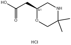 (2S)-(+)-5,5-DIMETHYL-2-MORPHOLINEACETIC ACID|2-[(2S)-5,5-二甲基吗啡啉-2-基]乙酸