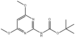 tert-butyl N-(4,6-dimethoxy-2-pyrimidyl)carbamate Structure
