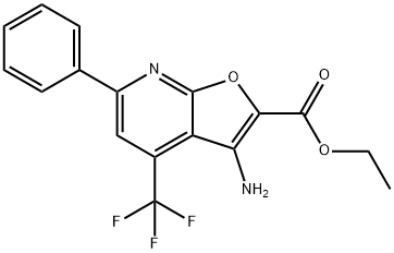 ETHYL 3-AMINO-4-(TRIFLUOROMETHYL)-6-PHENYLFURO[2,3-B]PYRIDINE-2-CARBOXYLATE