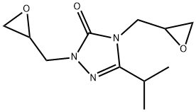 2,4-bis(oxiran-2-ylmethyl)-5-propan-2-yl-1,2,4-triazol-3-one 结构式