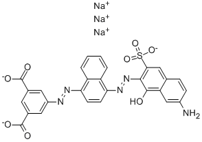 5-4-(7-Amino-1-hydroxy-3-sulfonaphthalen-2-ylazo)naphthalen-1-ylazoisophthalicacidtrisodiumsalt|