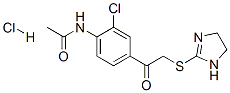 N-[2-chloro-4-[2-(4,5-dihydro-1H-imidazol-2-ylsulfanyl)acetyl]phenyl]a cetamide hydrochloride|