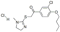 160518-47-8 1-(4-butoxy-3-chloro-phenyl)-2-[(1-methyl-4,5-dihydroimidazol-2-yl)sul fanyl]ethanone hydrochloride